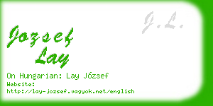 jozsef lay business card