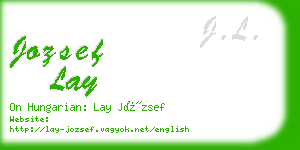 jozsef lay business card